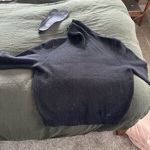 Polo Men's Black  wool Cashmere Sweater